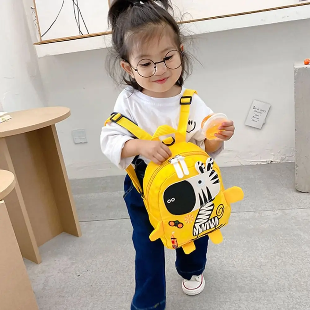 Mochila infantil anti-perdida com desenhos animados, girafa, bolsa de escola para crianças e bebês na moda, verão