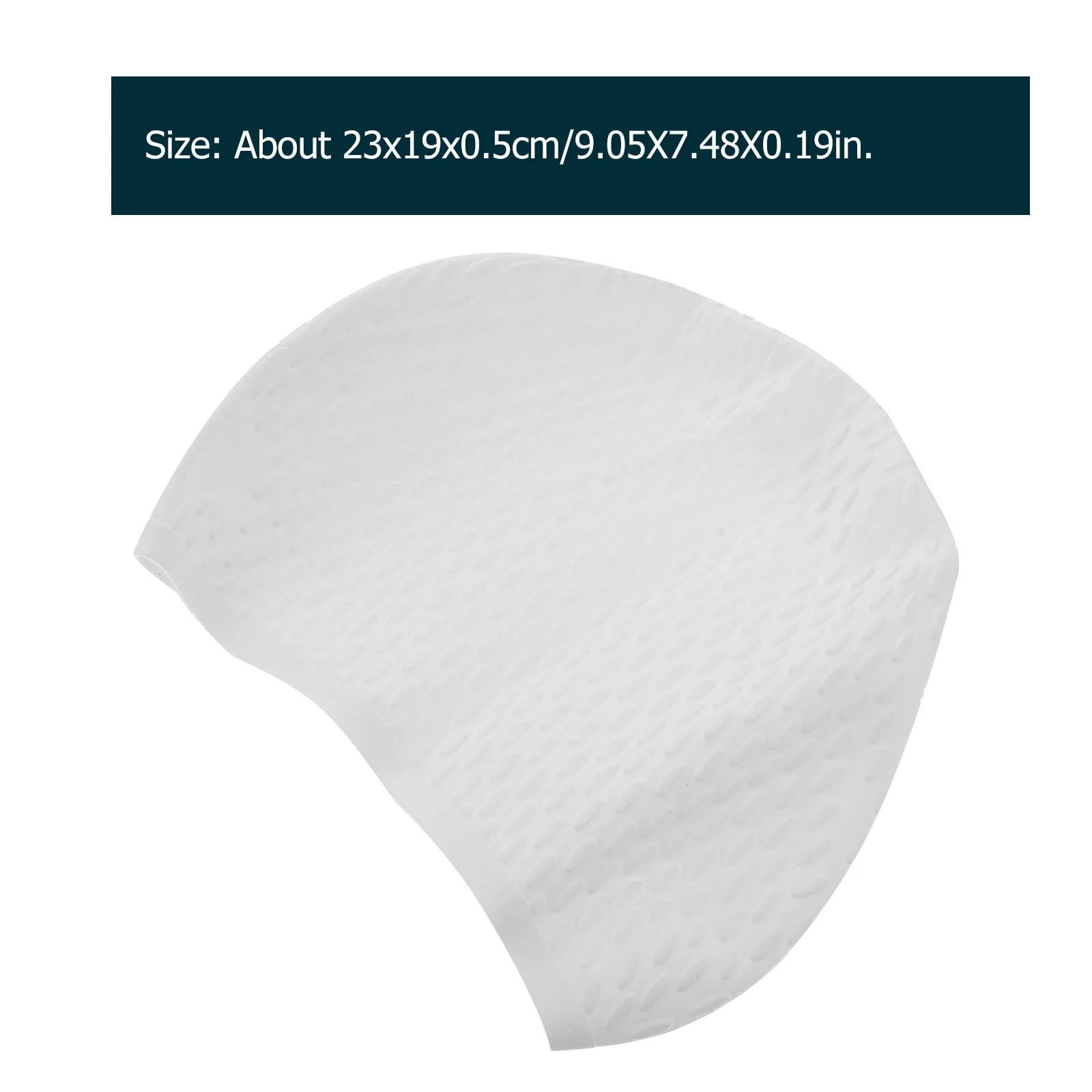 Dames siliconen badmuts Lichtgewicht waterdichte roze zwemhoed Elastische lange haarbescherming Comfortabele zwemuitrusting