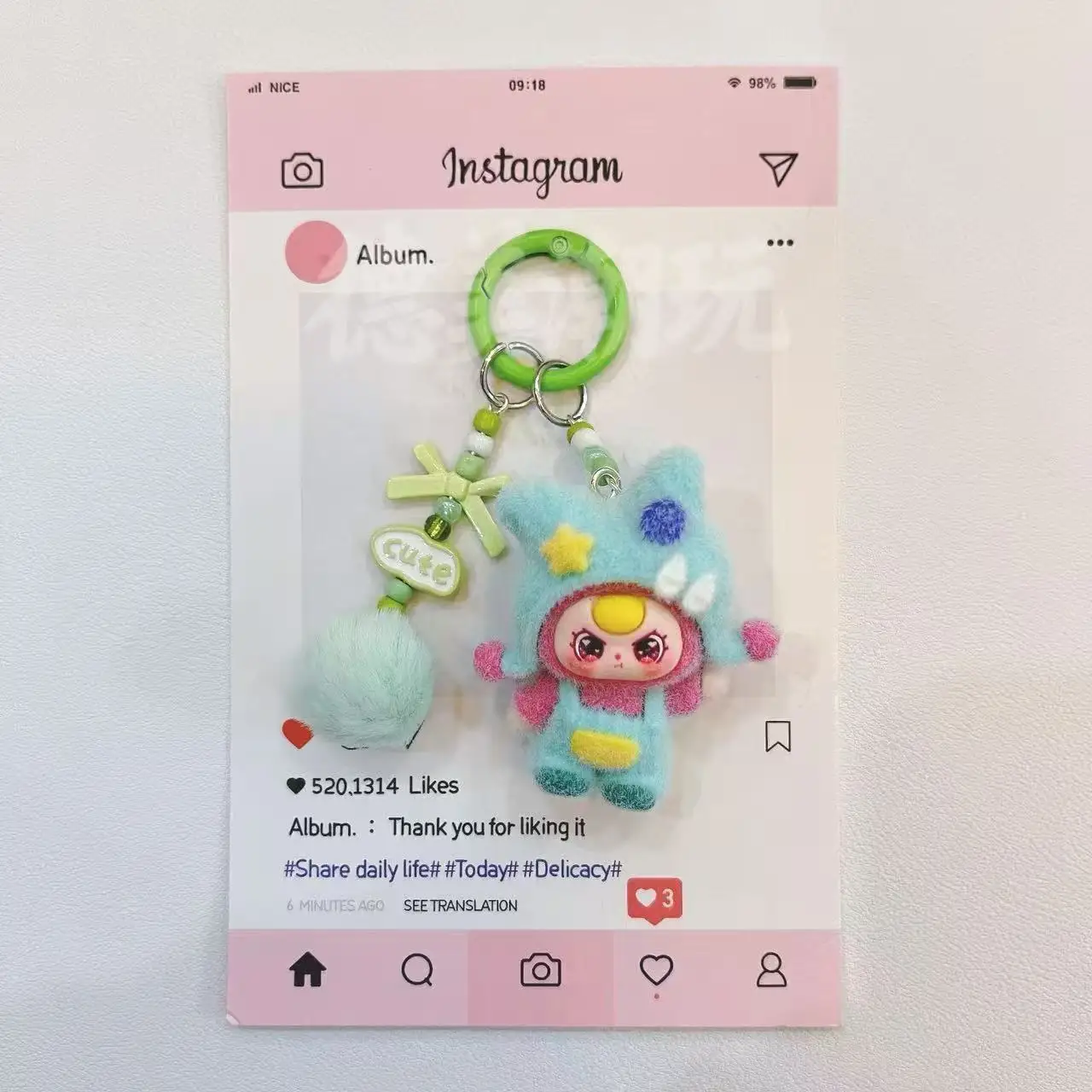 الدوبامين قبعة باردة ثلاثة سنوات الكرتون قلادة حقيبة المفاتيح لطيف دمية فتاة المفاتيح مدرسة ديكور هدية أفضل صديق