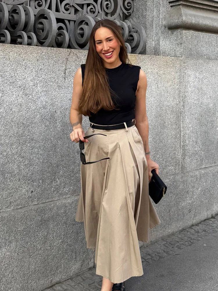 HH Summer Female Elegant Casual Slim Pleated Office Dress Women Chic O-Neck Sleeveless Belt Patchwork Decoration Midi Dress - AliExpress 200000345 HH Summer Female Elegant Casual Slim Pleated Office Dress Women Chic O-Neck Sleeveless Belt Patchwork Decoration Midi Dress - AliExpress 200000345