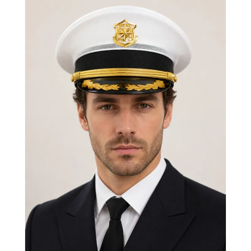 Summer Mesh Breathable Security Big Brim Duty Hat Guard Large Peak Training Cap Wholesale For Safety Patrol Outdoor Staff
