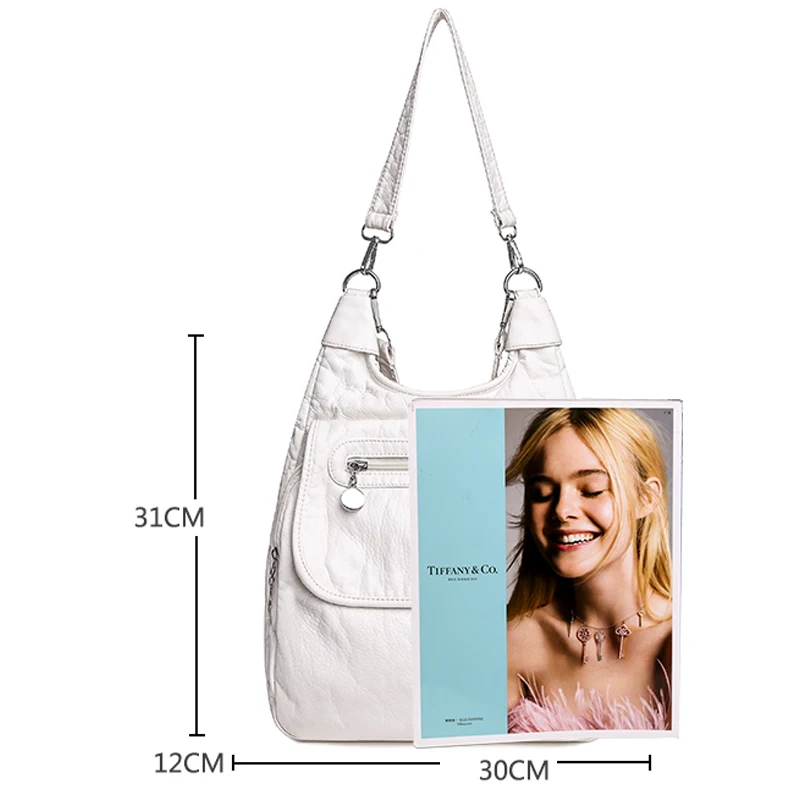 2024 Luxury  Leather Women's Shoulder Crossbody Bags High Quality Women Handbag Solid Color Cow Female Messenger Tote Sac