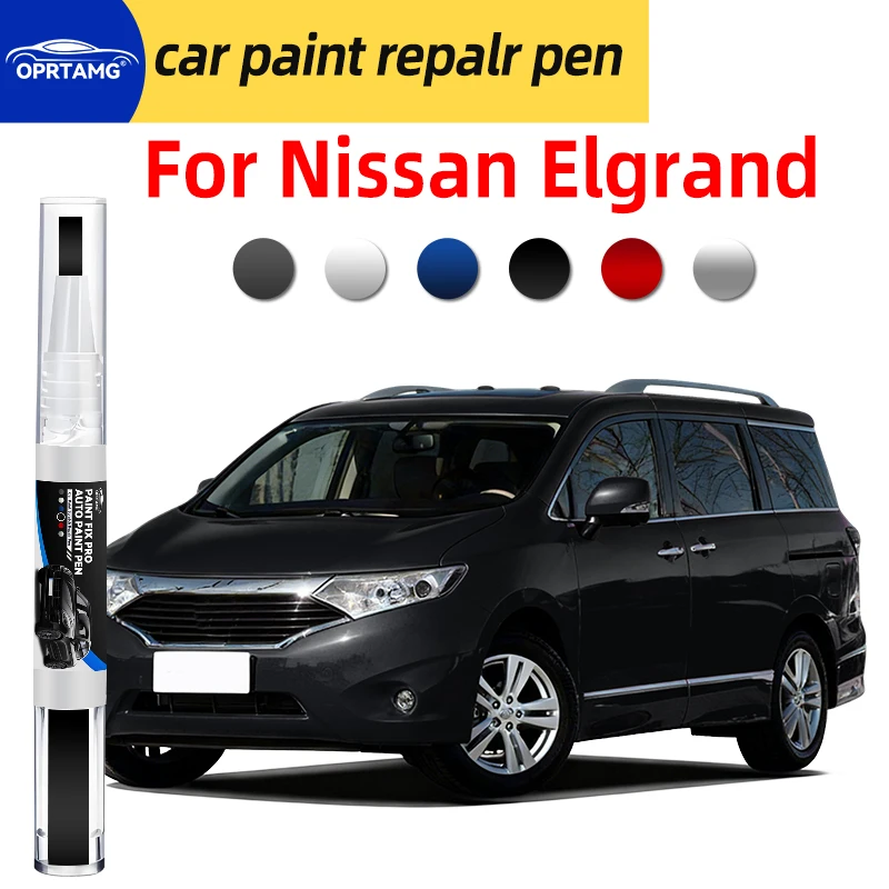 Caneta para retoque de pintura de carro, para nissan elgrand, reparo de arranhões na pintura, acessórios para reparo de carroceria, ferramentas de pin