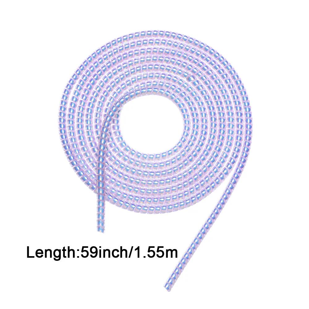 Useful Spiral 1.55M Manual Data Line Arrangement Charging Protection Rope Phone Line Earphone Winding Spring