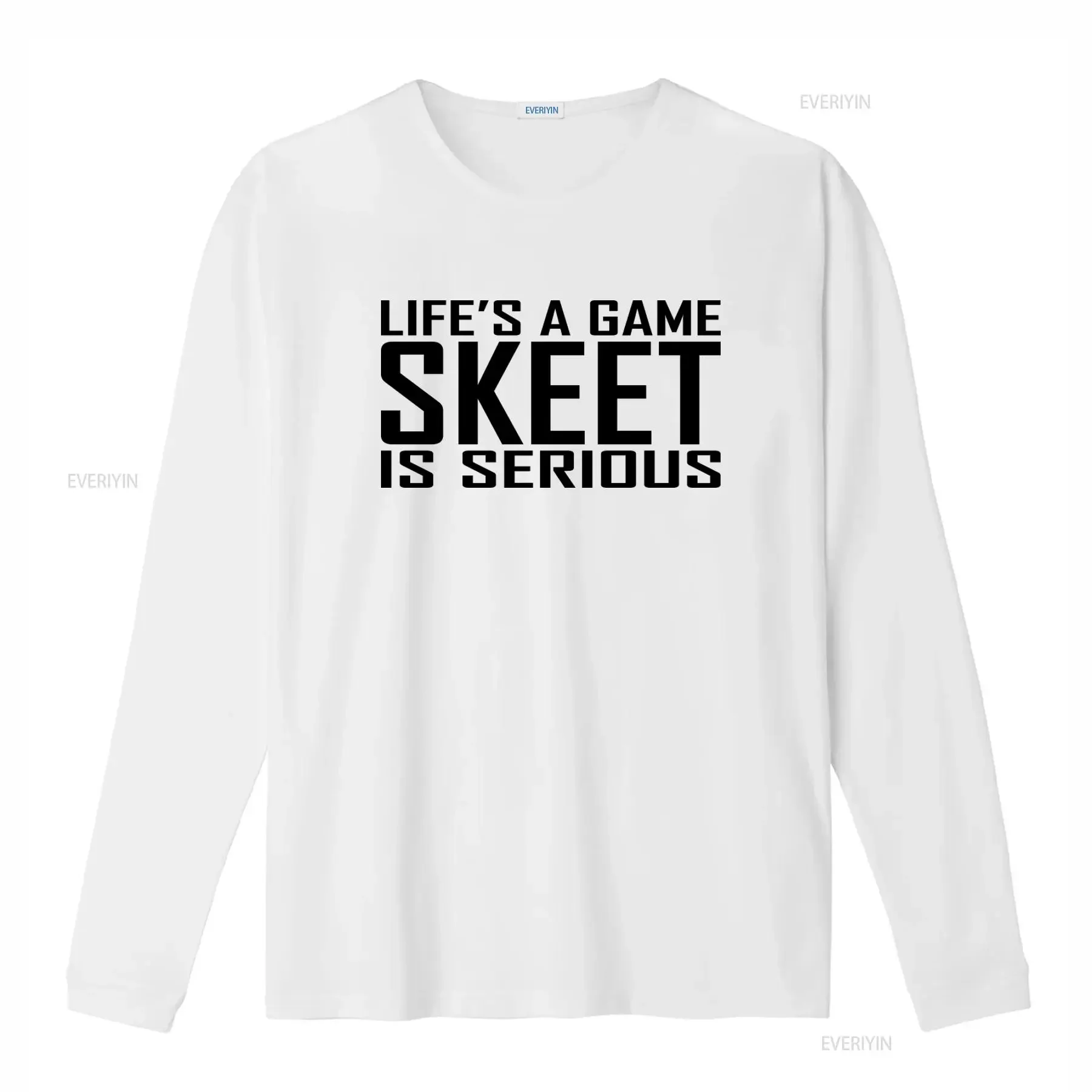 Life's A Game Skeet Is Serious Bird Clay Pigeon Shooting T Shirt vintage Washed fashion Stylish Slightly Versatile streetwear
