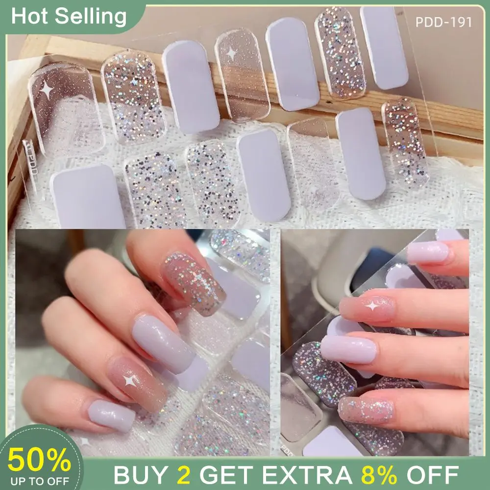 No-bake Nail Polish Film Fashion-forward Vibrant Stylish Nail Art Designs Heart Nail Decals Nail Art 3d Nail Stickers Trendy