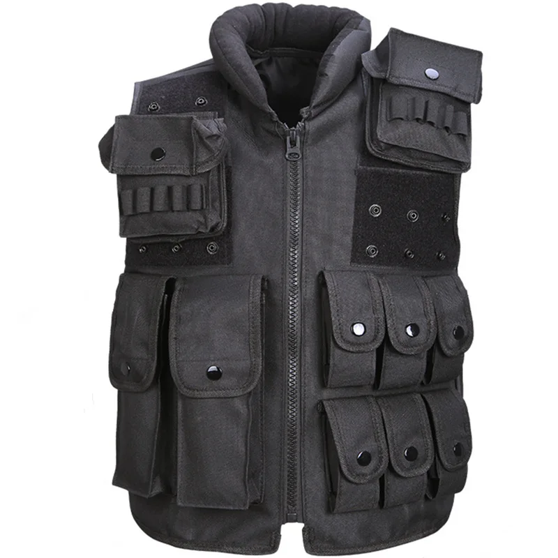 Multi functional tactical vest combat real CS battle vest outdoor cosplay field protection equipment