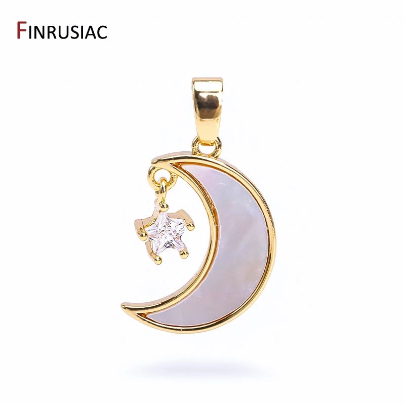 Hochwertige 18K vergoldete Messing-Herz- und Sternanhänger für die Schmuckherstellung, Muschel-Schmetterlingsanhänger für DIY-Halsketten- und Armbandherstellung. – Detail 40
