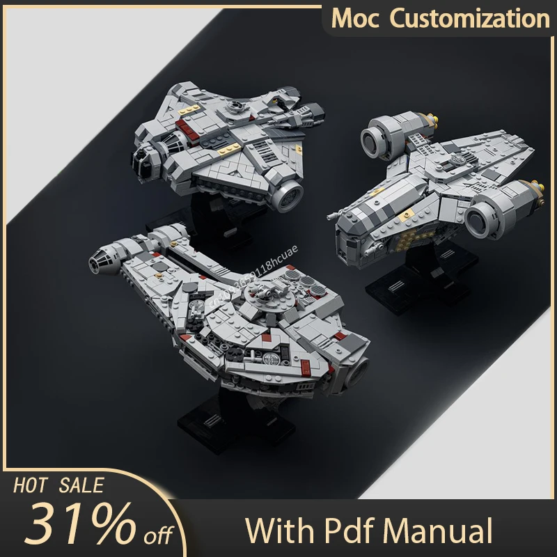 

2024 New Moc 75375 Outrider Razor Crest Ghost From Falcon Model Building Blocks Outrider Bricks DIY Toys Children Education Gift