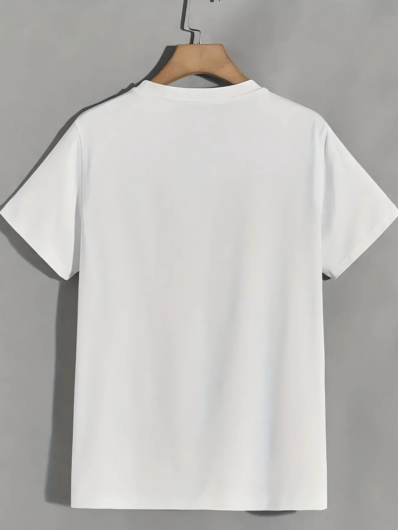 Front Letter Pattern Printed Round Neck Short Sleeved T-Shirt Top Comfortable And Breathable Fabric, Casual Sports Style, Perfect for All-Season, Ideal for Birthday And Holiday Gifts