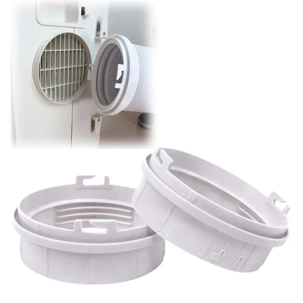 Vent Duct Adapter Mobile AC Duct Connector Screw-On Connection Secure Fit Air Conditioner Connector Exhaust Pipe Extends to 1.5m