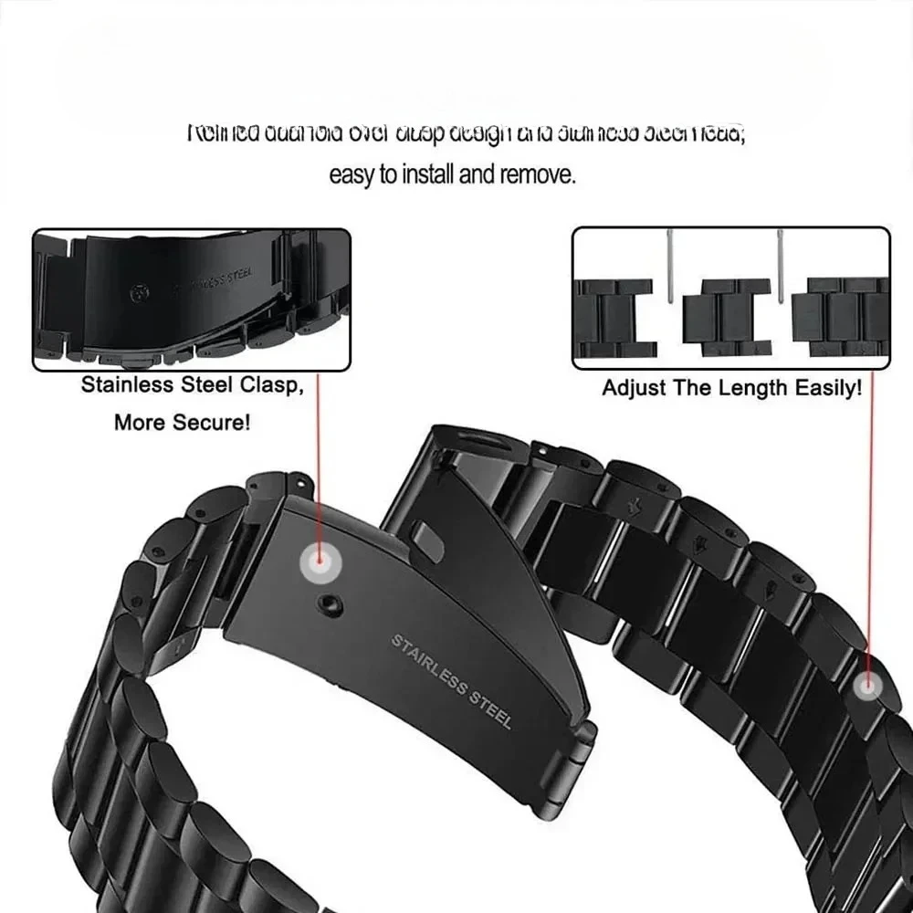 سريعة تناسب 26 مللي متر 22 مللي متر 20 مللي متر حزام معدني ل Garmin Tactix 8 Fenix 8/E 7X 6X سوار الفولاذ المقاوم للصدأ إندورو 3 Forerunner 965 الفرقة #2