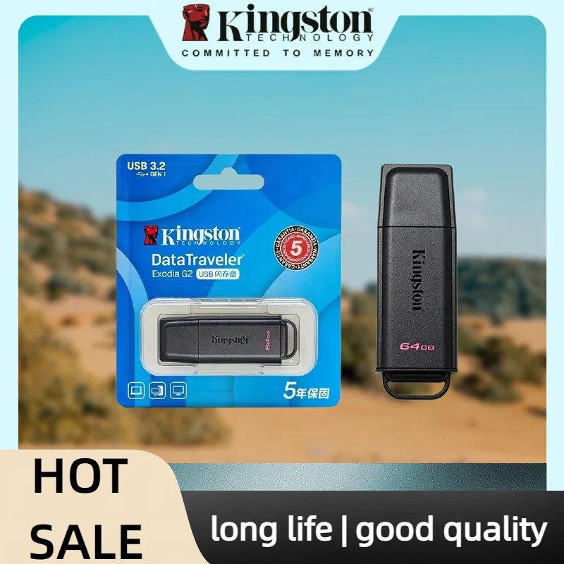 Kingston Data Traveler Exodia USB Flash Drive USB 3.2 Pen Drive DTXG2 64GB 128GB 256GB 512GB U Disk Memory Stick for Computer