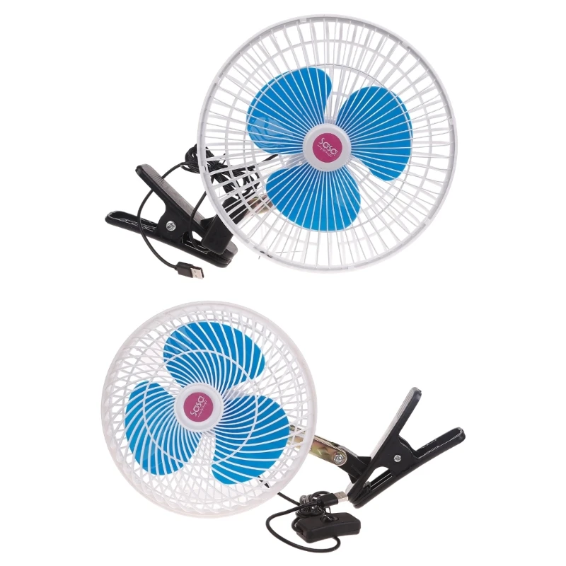 

Small Clip on Fan USB Fan with Strong Airflows Clip Desk Fan USB Plug with Clamp for Office Dorm Bedroom Stroller