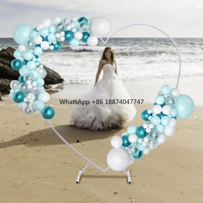 

Metal Heart Arch Kit Wedding Heart Backdrop Stand Wedding Backdrop Decoration Set Party Decoration Supplies