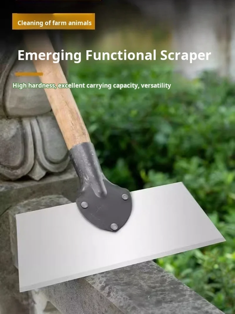 Sharp manganese steel manure shovel knife with handle for household and agricultural use