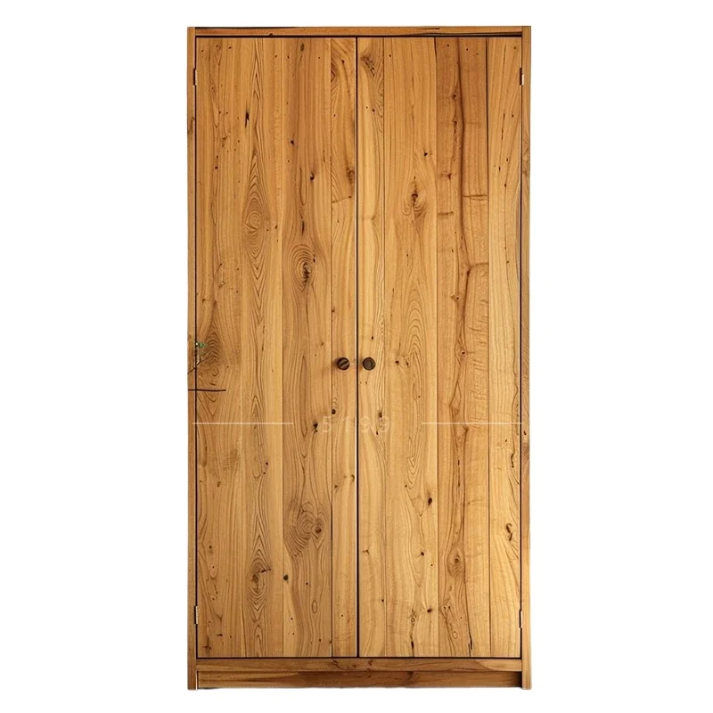 

Chinese style solid wood wardrobe, bedroom, household with drawers, wardrobe with swing doors, independent and movable wardrobe