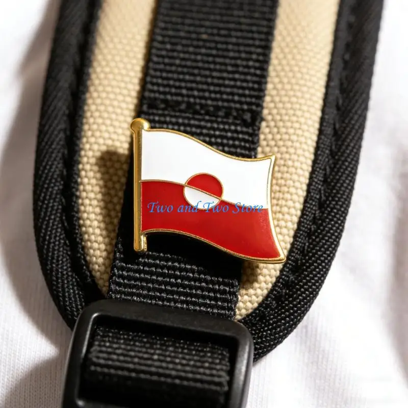 

HX6F Unique Alloy Country Pin For Coat Scarf Or Bag Stylish Patriotic Chest Badge