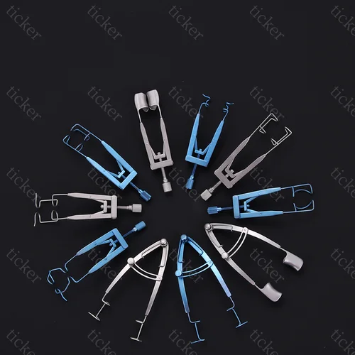 Esparcidor de párpados, abridor de párpados doble ajustable, dispositivo de apertura de espéculos oftálmicos