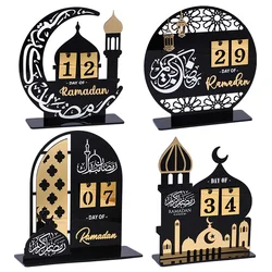 Ramadan Advent Calendar 2026 Eid Mubarak Acrylic Countdown Calendar Islamic Muslim Festival Party Gifts Home Decoration Ornament