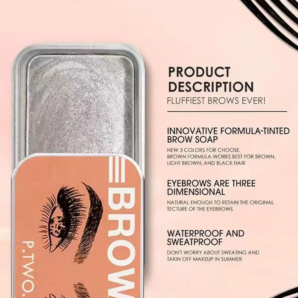 Waterproof 3D Eyebrow Styling Cream Quick-drying Waterproof Make-up Lasting Natural Wild Eyebrow Wax Styling Gel Wax