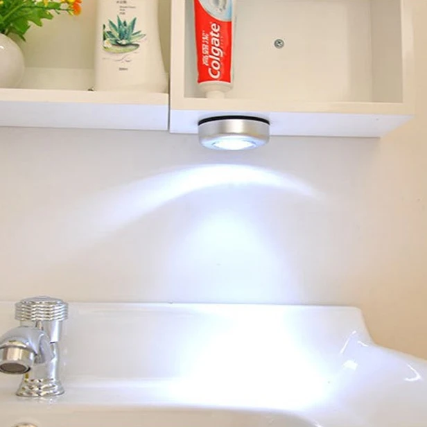 Wardrobe Bedroom Stairs Mini Touch Control Night Light Kitchen Wireless LED Cabinet Light Battery Powered Closet Light Portable