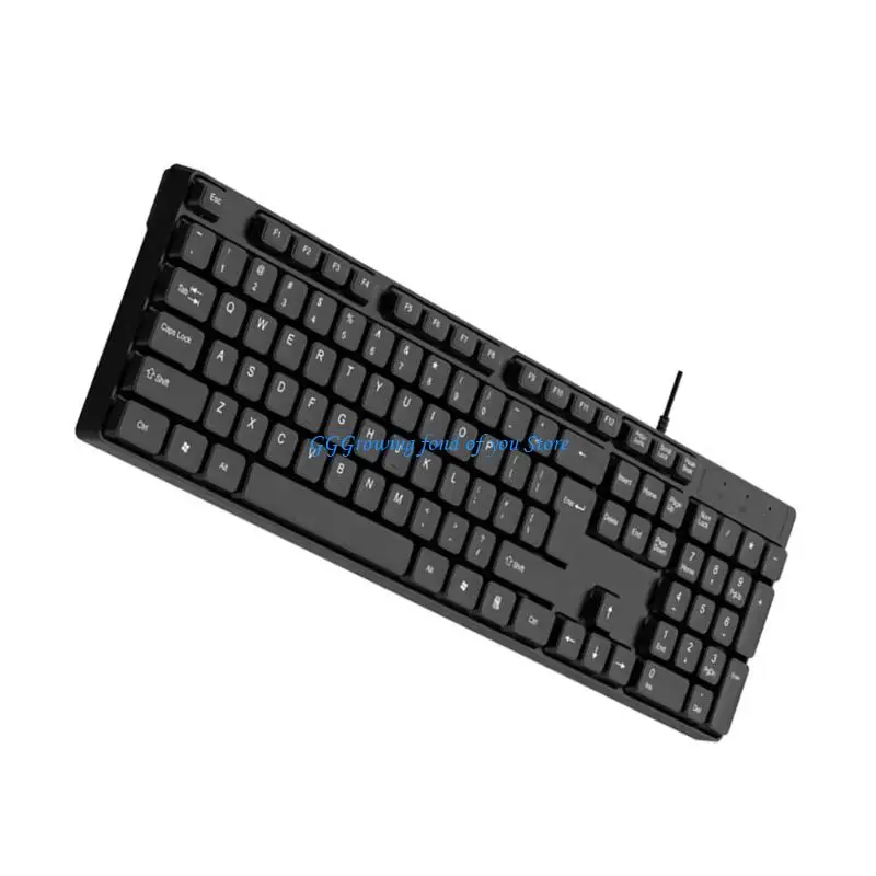 

H9EB Ergonomic K15 USB Computer Keyboard Plug And Play For PC Laptop Typing Comfort And Long Use ABS Build