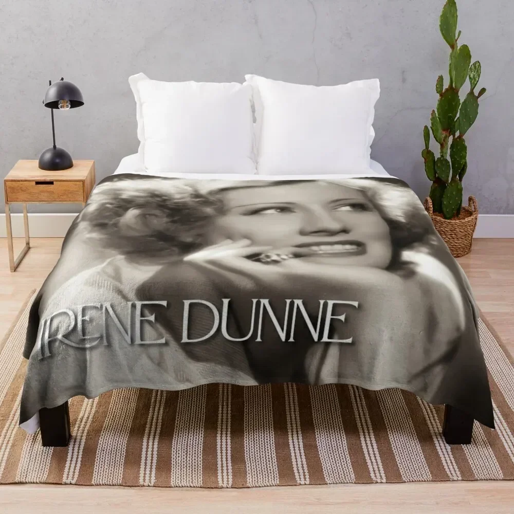 

Irene Dunne Throw Blanket Warm Napping Blanket for Office Couch Bed