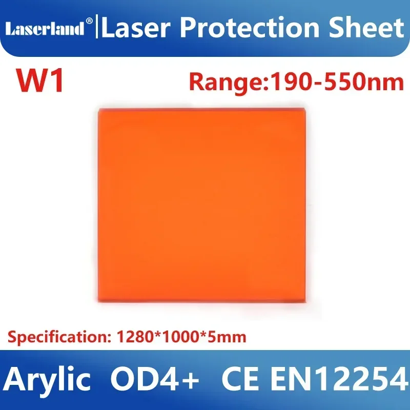 Écran de sécurité en acrylique pour fenêtre laser, taille standard, qualité industrielle, vue dégagée, feuille de protection, bouclier