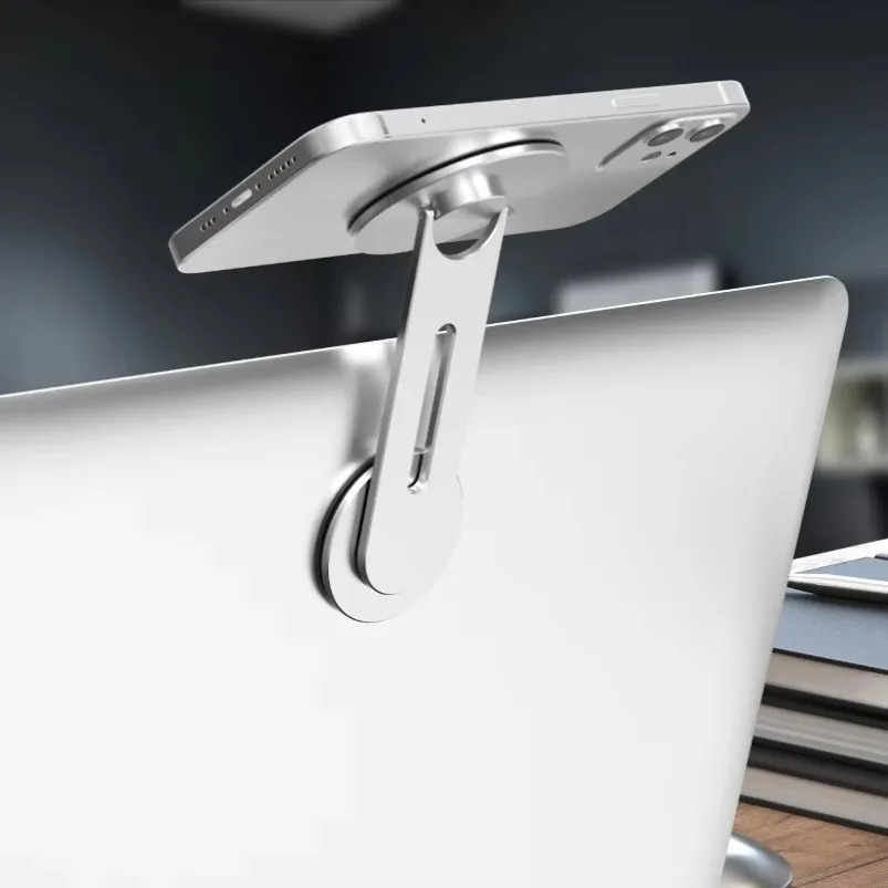 

Self Adhesive 180 Rotation Swivels Magnetic Slim Phone Holder for Laptop Car Suspension Screen For Magsafe iPhone 16 15 14 13 12