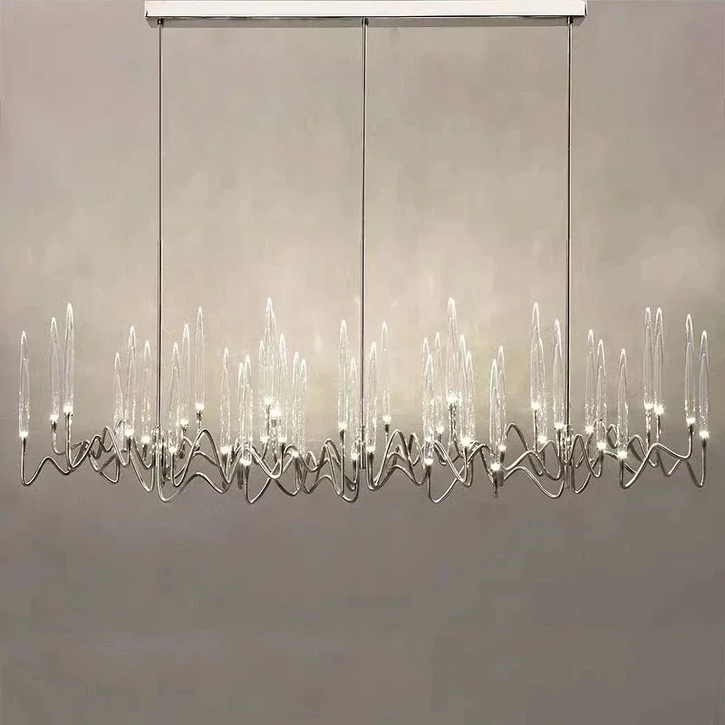 Modern Candle Chandelier Luxury LED Crystal Chandelier Pendant Light  for Living Room Bedroom Lights Fixtures