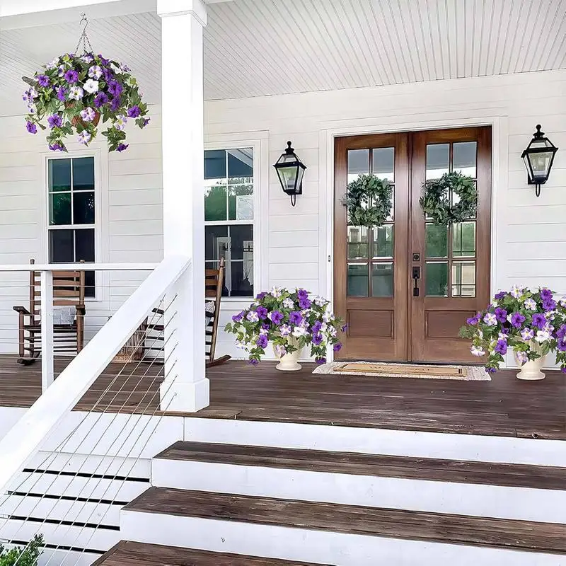 

Artificial Flowers For Outdoors Artificial Plant Hangable Artificial Flowers Like Real Plants Decor Morning Glory Hangable