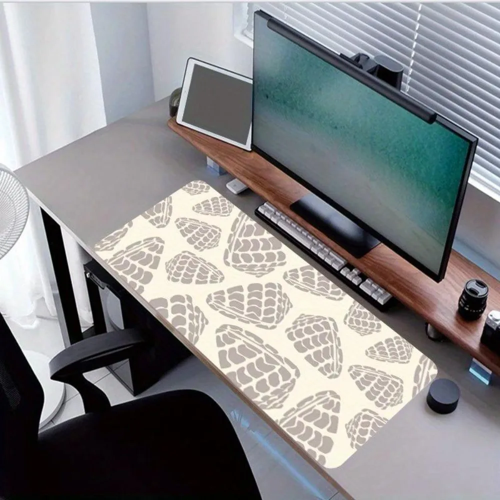 Tapis de souris élégant à motif coquillage hébreu, tapis de bureau antidérapant, organiseurs de bureau et plateaux, accessoires pour PC, tapis de souris