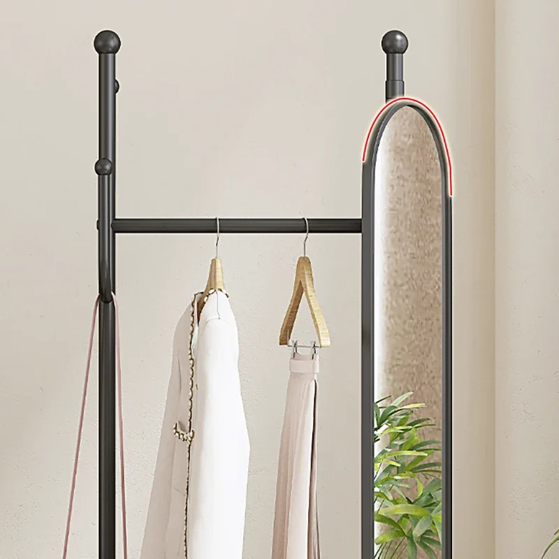 Nordic Vertical Coat Rack para Vestir, Vestir Mirror Stand, Modern Coat Rack, Porta Vestuário, Estética, Gótica, Estendal, Roupa Decoração