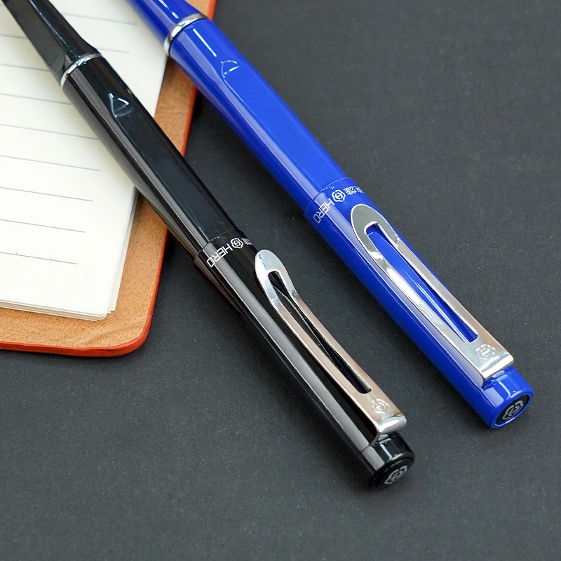 قلم ماركة Hero 1515 لممارسة الكتابة الخاصة بالطلاب إيريديوم قلم حبر ذو طرف مشرق قابل للاستبدال حقيبة حبر حبر عالي القيمة للأطفال