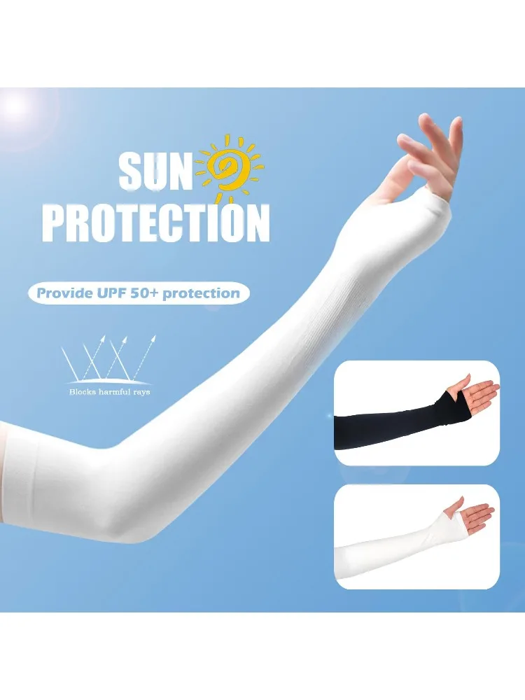 AliExpress YOCITY 1/2/3Pairs Summer Ice Silk Sleeves for Men Women Breathable UV Sun Protection Arm Sleeves UPF50 Sunproof Cooling Cycling Outdoor