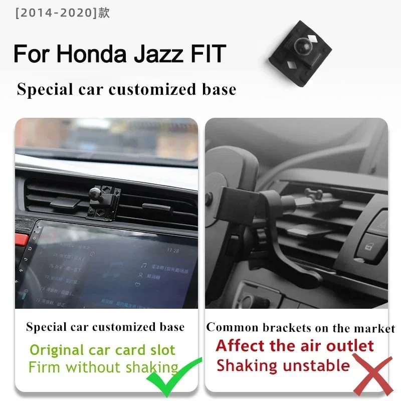 2014-2020 For Honda FIT Jazz Mobile Phones Holder Wireless Charger Car Mount Navigation Bracket GPS Support 360 Rotating