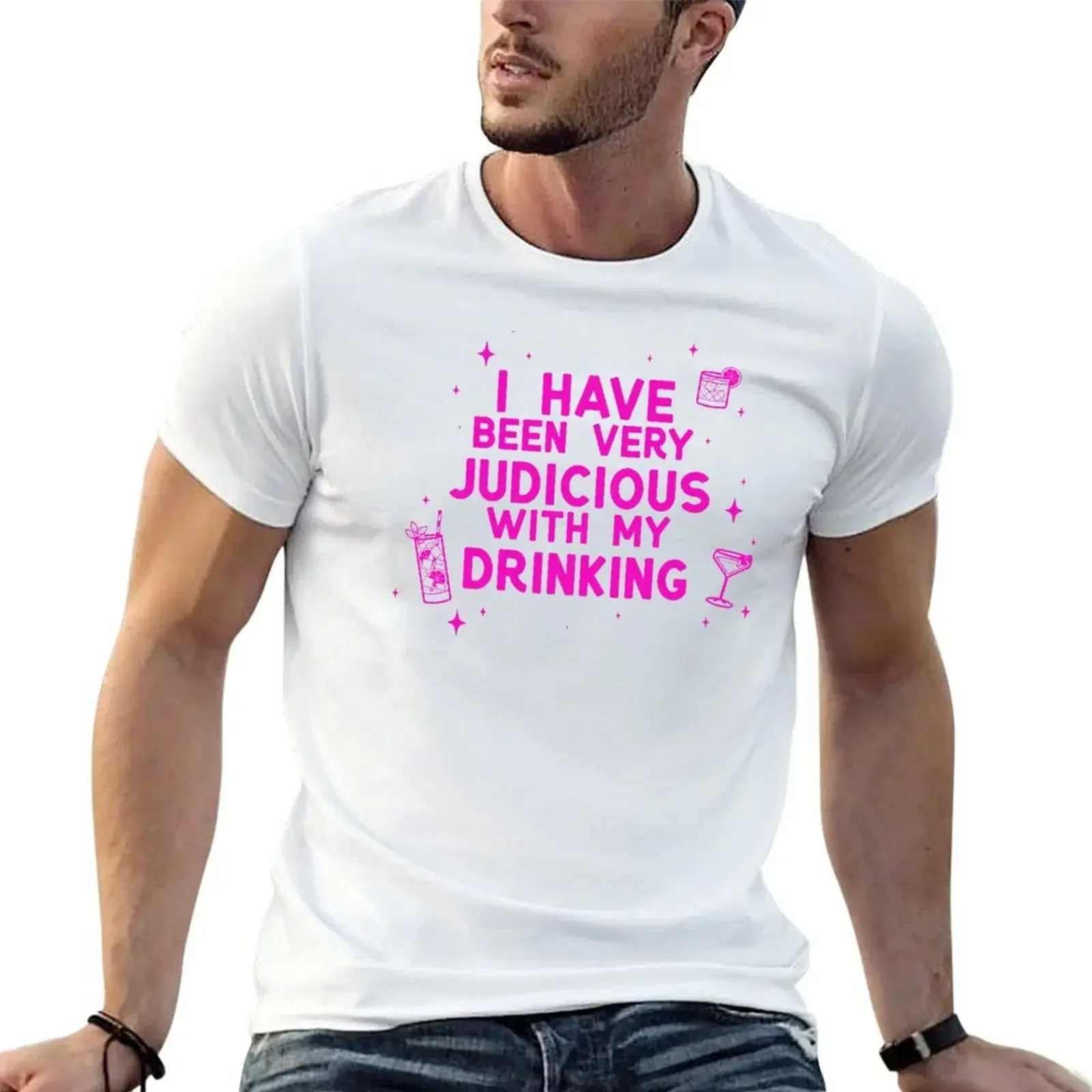 

I Have Been Very Judicious With My Drinking T-Shirt boys animal print cute clothes black t-shirts for men