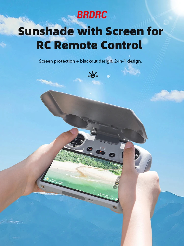 BRDRC Sonnenschutz-Schutzhülle für DJI Mini 3 Pro/Mavic 3, Displayschutzfolie, kratzfeste Sonnenblende für DJI RC-Zubehör. – Detail 2