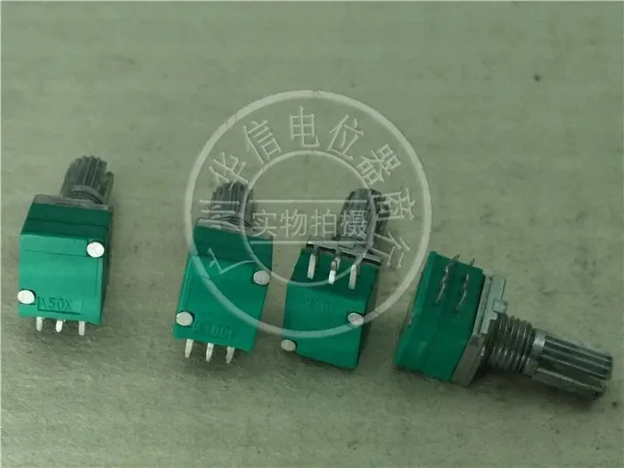 RK097G audio/PA/dual potentiometer [ with step 40] A50k A100K handle 15mm long flower