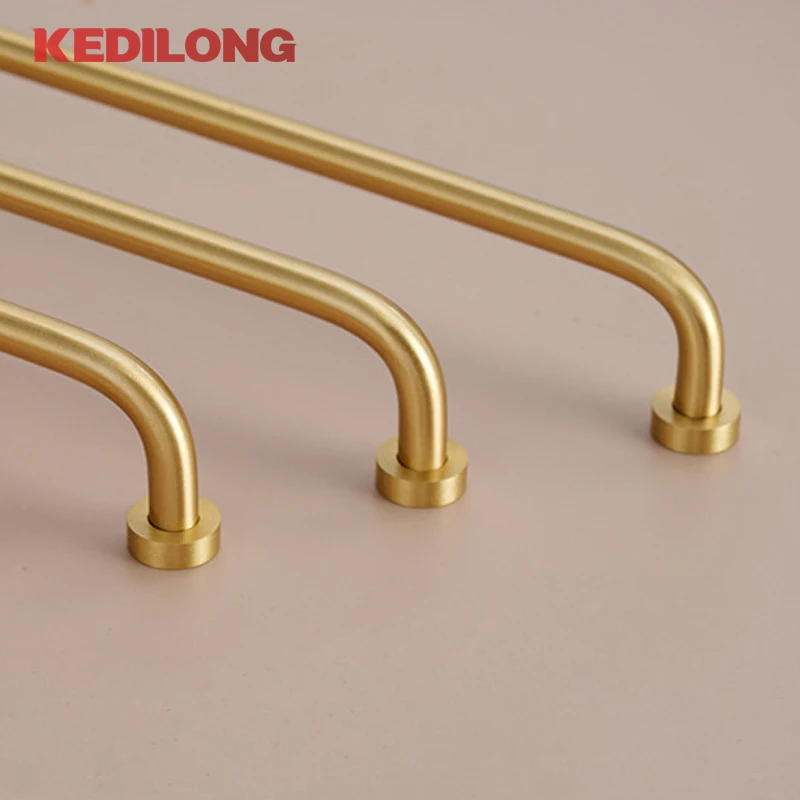 

KEDLO French style brass cabinet drawer handles modern and minimalist American surface decoration handle manufacturer wholesale