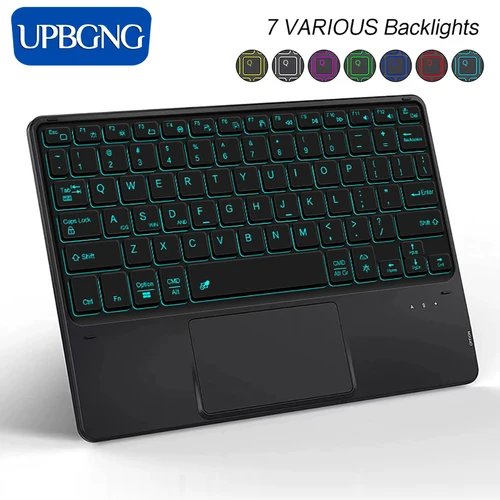Imagen 1 del producto Teclado retroiluminado para IPad 11th 2025 11 pulgadas A16 Air 13 Air11 M3 2025 Pro 11 teclado táctil para Galaxy Tab S10 teclado Bluetooth