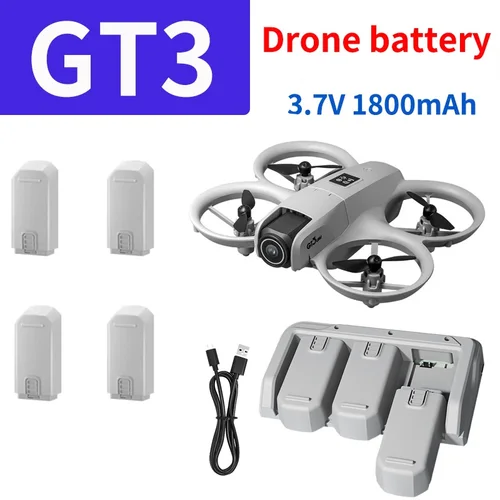Imagen 1 del producto GT3 Mini Drone cargador de batería Original 3,7 V 1800mAh batería para GT3/GT3 Max Drone al por mayor