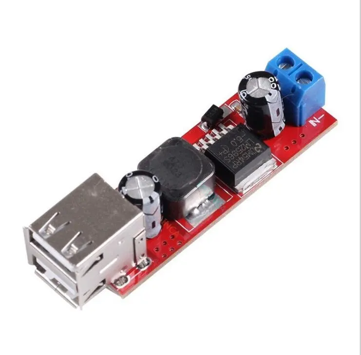 Original New Arrival DC 6V-40V To 5V 3A Double USB Charge DC-DC Step-down Converter Module High Quality