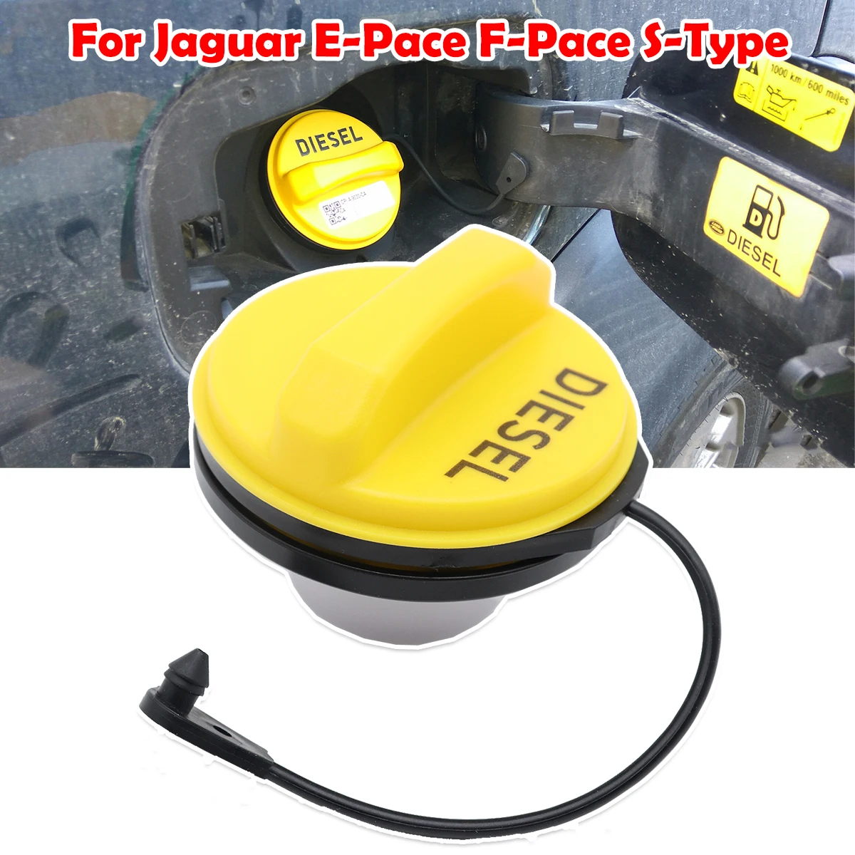 LR053666 Diesel Fuel Tank Filler Cap Cover Car Accessories For Jaguar E-Pace F-Pace S-Type X-Type XE XF Land Rover Discovery