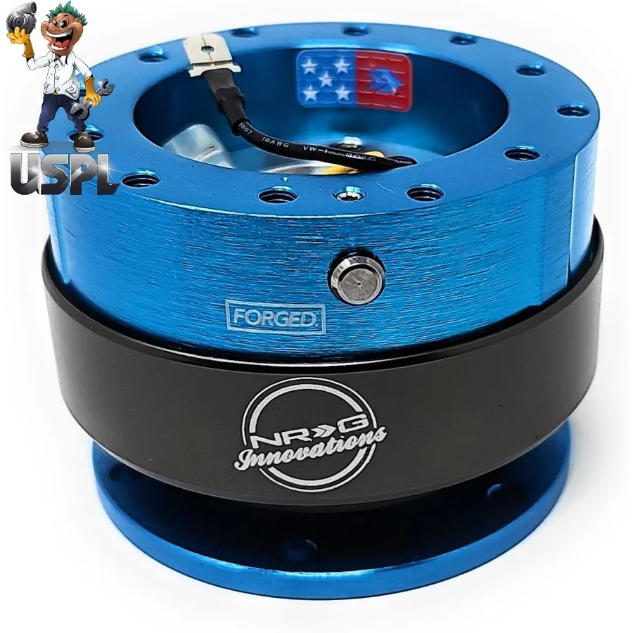 NRG SRK200 Neo الأزرق الألومنيوم GEN 2.0 سباق الأداء عجلة القيادة الإفراج السريع محول ل 2Way 6 حفرة تصميم نمط عالية #1