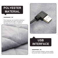 Electric Heating Blanket Warm Soft Thermal Shawl Wireless Portable Office Home Blanket Winter Heating Pad for Women Men