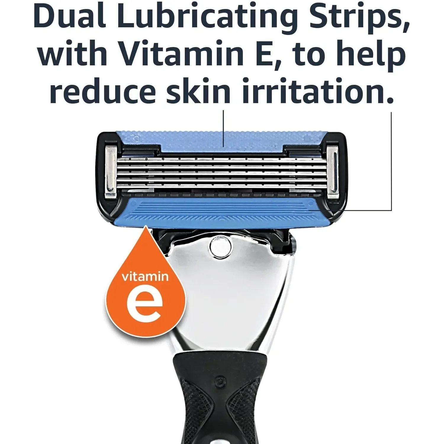 Мужской двойной смазочный и прецизионный триммер, ручка и 16 картриджей, подходит для картриджа, только ручка для бритвы, набор из 17 предметов, черный