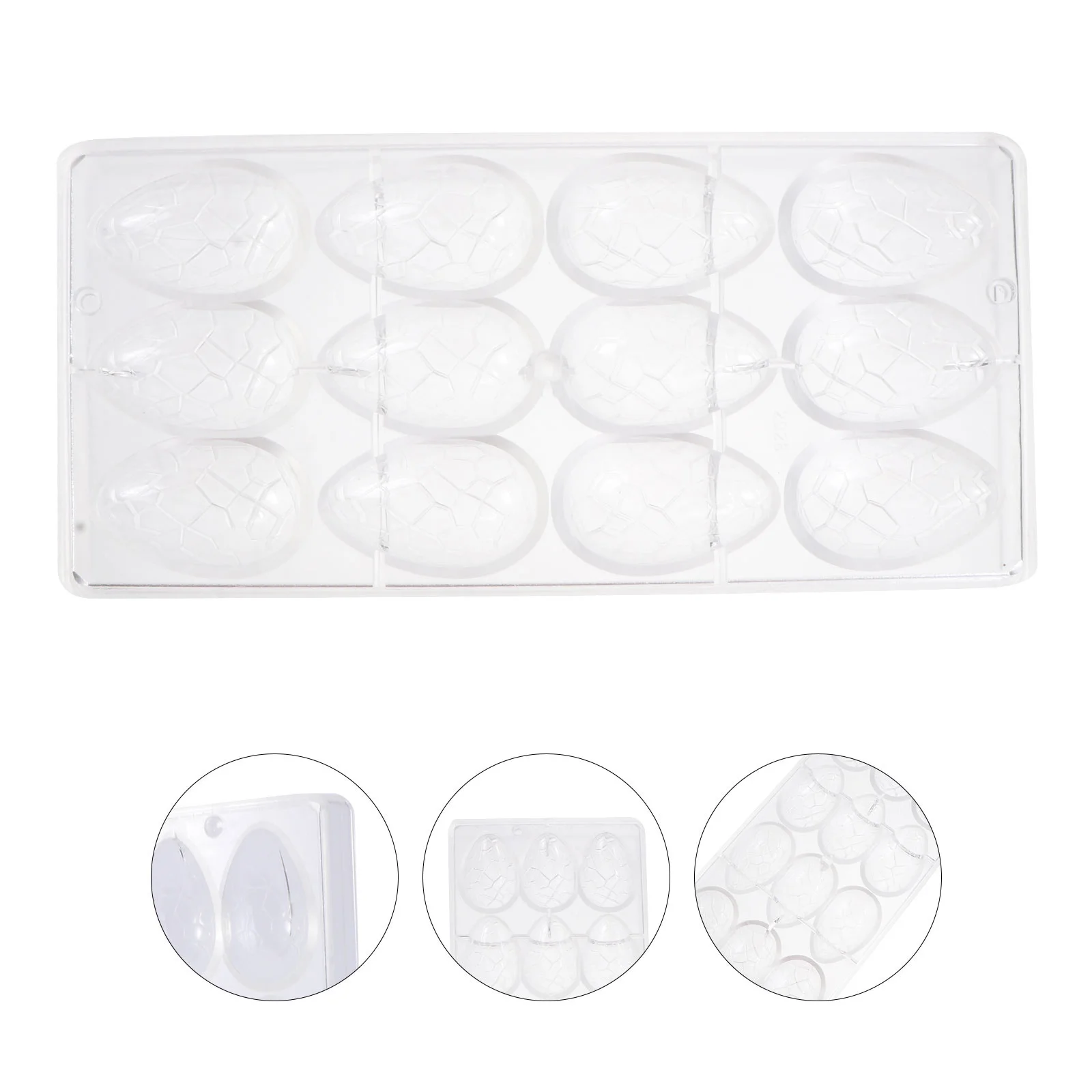 

1Pcs Chocolate Mold Easter Egg Pattern Reusable Baking DIY Tool for Homemade Desserts Plastic Chocolate Making Mold