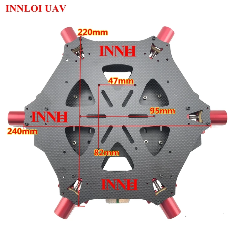XAERO DIY 920mm Carbon Fiber Folding Hexacopter Frame for Aerial Photography Industrial Drone